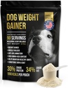 Pes Váha Gainer Approx 90 Servings - Váha Zisk Doplnky pre psy - Psie a pes svalovej staviteľ - Vyrobené v USA
