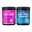 ZEBORA Marine Collagen Peptides Powder with Hyaluronic Acid, Keratin - Hydrolyzed Collagen Type I II III V X - Support Skin Hair Nail Joints, Non-GMO, Unflavored, Keto Friendly
