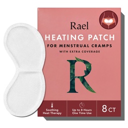 Rael Herbal Heating Patches - Ultra Thin Design, Large Size for Extra Coverage, All Skin Types (8 Count)