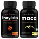 NutraChamps L-arginín Kapsule a Maca Kapsule 2 Balenie Bundle