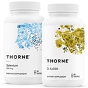 THORNE - Antioxidant & Wellness Bundle - selén a vitamín D-5000 - podporuje zdravie štítnej žľazy a imunitné funkcie - 60 porcií