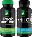 Daiwa Peak Immune 4 - Natural Immune System Booster + Daiwa Krill Oil