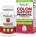 Probulin Colon Support Probiotic Supplement, Daily Gut, Digestive, and Immune Health Probiotics Kapsule pre mužov a ženy, 20 miliárd CFU, Vegan, 60 gróf fľašu