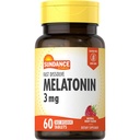 Sundance Vitamins Melatonin 3 mg Natural Berry Flavor - 60 Tablets, Pack of 2