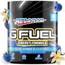 G Fuel Megaman Energy Drink Powder, Pre Cvičenie kofeín Mix pre Herné, bez cukru Focus Amino, Vitamín + Antioxidanty, 9.9oz (Modrá Služba, 40 Servisov)