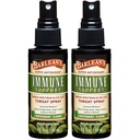 Barlean's 2 Balíček Olive Leaf Complex Troat sprej s mäty piepornej, citrónovej, a šalvia pre svrbivé Throat Relief, Immune Suplement, Liquid Blend Extract, 1.5 oz