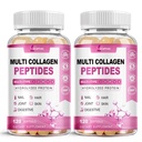 Hydrolyzed Collagen for Women Multi Collagen Peptides Complex Softgels 2000mg Collagen Supplement Type I II III V X with Hyaluronic Acid Biotin Vitamin C - Support Skin Hair Nail Health | 240 Count