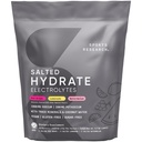 Sports Research® Salted Hydrate Electrolytes Powder Packets - Sugar-Free & Naturally Flavored with Vitamins, Minerals, and Coconut Water - Supports Hydration* - 15 Packets - Variety Pack