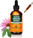Herb Pharm Organic Rapid Immune Boost: Fast-Absorbing Tinture for Adults, Echinacea Tinture with Goldenseal, Ginger Extract & Elderberry, Immune Suplement and Wellness Aid, 4 Oz