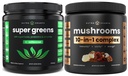 NutraChamps Super Greens Unflavred & Super Huby: Ultimate Brain, Gut & Body Boost