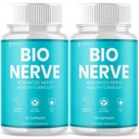 (2 Pack) Bio Nerve Capsules, Official BioNerve Supplement Pills with All Natural Ingredients, Advanced Formula Nerve Support Supplement with Maximum Strength Vitamins for Women & Men (120 Capsules)