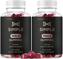 (2 Pack) Simple Male Gummies - Official SimpleMale Advanced Supplement For Men Support - Maximum Strength, Natural Simple Gummys Vitamins For Overall Health & Wellness Review, 120 Gummies For 2 Months