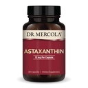Dr. Mercola Organic Astaxantin - 12 mg Astaxantin - Výkonný Antioxidant Support - Organic Microrias Extract - Non-GMO, Gluten-Free & Soy-Free - 30 kapsúl (30 porcií)