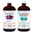 LIKVIDNÁ HEALTHA Optimum Joint Glukozamín Chondroitín Supplement & Daily Multi Minerálne multivitamínové vrecko pre mužov a ženy - Sea Trace Minerals, Bone & Joint Health, Immune Support - Made in USA, Non-GMO