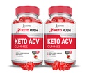 Justifikované laboratóriá (2 balenia Keto Rush Keto ACV Gummy Advanced Formula 1000MG Powder B12 Vegan Non GMO 120 Gummy