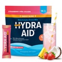 Hydration Energy Powder Drink Mix | Marine-Mineral Electrolytes, Vitamins B C D, Low Sodium | 14 Stick Packs - Strawberry Pina Colada | Vegan, Non-GMO, Gluten Free