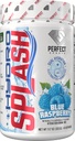 PERFECT SPORTS Hydro Splash | Hydration Drink Mix | Electrolytes, BCAAs, & Vitamins | Fruits + Coconut | Zero Sugar, Caffeine Free | 45 Servings (Blue Raspberry)