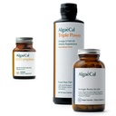 ALGAECAL Bundle - D3 (1000 IU) + K2, vitamín E, vitamín A (1000 IU) a rastlinný vápnik na podporu kostí a Omega 3 s 1200 mg EPA DHA