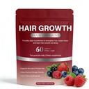 Hair Growth Gummies,Hair Growth Biotin Soft Chews Vitamins with Biotin,Mixed Berry Flavor,to Promote Thicker,Fuller,Stronger Hair For Men and Women,60 Count