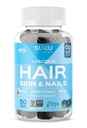 SUKU Vitamins - Luscious Hair - Silicon Biotin and Hydrolyzed Marine Collagen Gummies for Skin, Hair & Nails - Easy to Chew - Non GMO, Gluten Sugar Free - Blueberry Flavored Gummy Vitamins - 50 Count