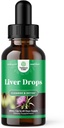 Pečeň Podpora Mlieko Thitle Tinktúra - Mlieko Thitle tekuté bylinné doplnky s astragalus koreň pre pečeň Detox očistiť a opraviť - Pečeň očistiť Detox kvapky s Shiitake Maitake a Cordyceps