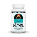 Zdroj Naturals L-lyzín bez formy prášok - Aminokyseliny doplnok podporuje tvorbu energie a kolagén* - 100 gramy