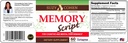 Suzy Cohen Memory Script with Lions Mane, Fosfatidylserine, Green Tea Extract and Ginkgo - Brain Support Supplement for Focus - Noottropic Kapsule od Cognition, Faster Recall and Mood