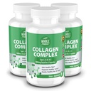 Multicolagen Protein Peptidy Supplement Kapsule - 1800mg Kolagen Complex Typy I, II, III, V, X - Spoločná podpora, zdravé vlasy, koža, nechty, krása Vitamíny, 100% prírodné, non-GMO 270ct (3)