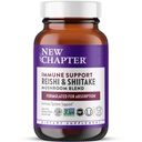New Chapter Immune Support Reishi & Shiitake Mushroom Blend with Organic Reishi Mushroom, Vegan + Non-GMO, Nootropic Ingredients - 120 ct