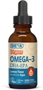 DEVA Vegan Omega-3 Liquid DHA - EPA, Non Fish from Algae, Lemon Flavor, 2 Ounce