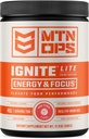 MTN OPS Ignite Lite Energy Drink prášok Glutén bez obsahu oxidu dusnatého doplnok nápoja Mix, L arginín, L citrulín, kofeín a nootropný bezcukrový nápoj Mix, 45 Servings, ružové Citrus