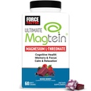 Force Factor Ultimate Magtein Magnesium L-Threonate 2000mg, Support Cognitive Function, Focus, Memory & Relaxation, Magnesium Threonate, Mixed Berry, 60 Soft Chews