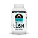 Zdroj Naturals L-Lysine Free Form, 1000 mg - Aminokyseliny Supplement podporuje tvorbu energie a kolagén - 200 tabliet