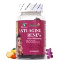 Anti-Aging Renew Skin Whitening Gummies, 5000mcg Gummy Candy Supplements, Dark Spots Removal & Hyperpigmentation Care, 60 Count