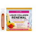 NatureWise Hydrolyzed Liquid Collagen for Women & Men 4000mg - No Added Sugar - Multi Collagen Peptides + Biotin + Vitamin C + Vitamin B Complex & Hyaluronic Acid - Mango - 30 Tubes[30 Day Supply]