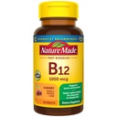 Nature Made Vitamin B12 1000 μg, Easy to take Sublingválne B12 pre podporu energetického metabolizmu, 50 bez cukru rýchle rozpustiť tablety, 50 dní dodávky