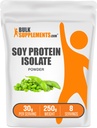 BulkSupplementments.com Soy Protein Isolát prášok - Vegan Protein Powder, unflavred - Pure & Gluten Free, 30g per Serving, 250g (8,8 oz) (Pack of 1)
