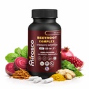 Organic Beet Root Capsules 6000mg – Beetroot Supplement for Energy, Blood Flow & Circulation Support – with Cordyceps, Maca & Green Tea Extract – 120 Vegan Capsules for Stamina & Performance