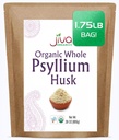 Jiva Organics Whole Psyllium Husk (Isabgol) 1,75 LB (28 Oz) Jumbo Bag - Non-GMO, Unflavored - Keto Friendly, Rozpustné vlákna