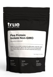 True Nutrition Pea Protein Isolate Powder - 25g Vegan Plant Protein per Serving - Non-GMO, Gluten Free, Dairy Free, Soy Free - Unflavored Unsweetened - 2 lb