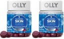 OLLY Glowing Skin Gummy, Hydrated & Youthful Skin,* Hyaluronic Acid, Collagen Peptides, Sea Buckthorn, Plump Berry Flavor, 25 Day Supply - 50 Count (Pack of 2)