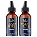 Rhytherolixian Zeolite Detox | Heavy Metal Detox & Shilajit Mineral | Fulvic Humic Acid | Grape Flavor | Vegan Liquid Drops Supplement (2 fl oz) -2 Pack