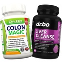 Colon Clease & Pečeň Cleaning Detox podpora doplnok - Natural Bowel Cleaning Pills for Intestinal Bloating & Daily Cescase Relief - Milk Thitle Púpadlá a pomoc Žlčník doplnky