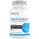 NeuroLeap Premium Nootropic Brain Health Supplement | US-Made | Supports Memory, Focus, Clarity, Energy | Easy-to-Swallow | Bacopa Monnieri, Lion's Mane, Rhodiola Rosea, Ginkgo, Ginseng |60 Count
