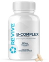Revive MD vitamín B komplex kapsule - podporuje zdravie srdca a imunitný systém - B-komplex vitamín doplnok pre ženy a mužov - vitamín B12 komplex podporuje zdravú funkciu mozgu a zvyšuje energiu