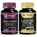 WELLNESS LABSRX Liposomal Urolithin A Capsules - Lions Mane Supplement Capsules | Bundle