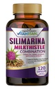 VITAMISAN Milk Thistle silimarina with Dandelion, Fenikel. Licorice, Artičoky Detoxikácia lucerny a čistenie Formula podpora Pečeň 120 Kapsule