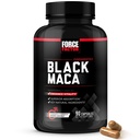 FORCE FACTOR Black Maca Root Supplement for Men, 1000mg Maca Negra Extract for Energy, Hormonal Balance & Vitality, Superior Absorbtion with BioPerine, 90 Kapsule