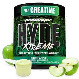 PROSUPPS Mr. Hyde Xtreme Pre Cvičenie Powder with Creatin, Beta Alanine & Caffeine - Extreme Energy, Pumps, Focus & Performance - Fitness & Gym Supplements for Men & Women (Green Apple, 30 Servings)