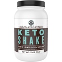 Keto Replacement Shakes, Chocolate, 2lbs, Low Carb Keto Protein Shake Mix, MCT Powder, Grass Fed Hydrolyzed Collagen Peptidy, Keto Breakfast Shake, 20g tuku, 14g Protein, 1 Net Carb, Zero Cukor
